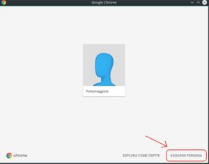 Google Chrome: aggiungi persona