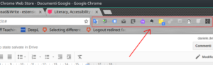 Google Chrome icone estensioni