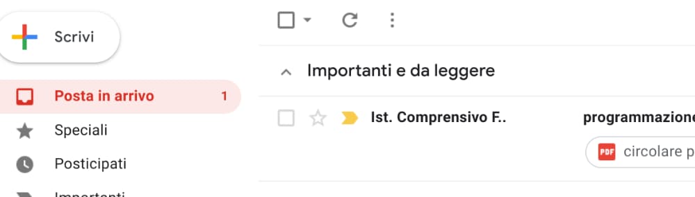 Gmail non lette