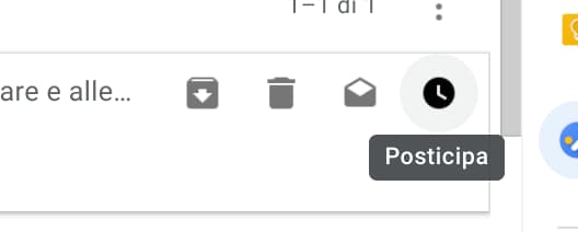 Gmail: posticipa email