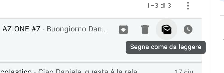 Gmail - segna come da leggere