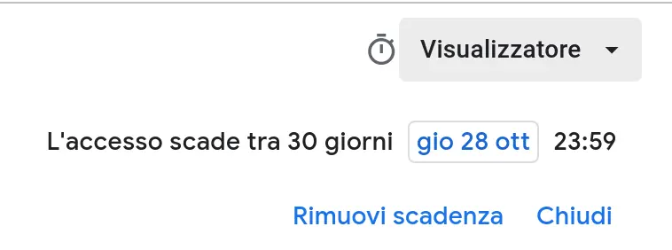 Impostare accesso limitato nel tempo ai file di Drive