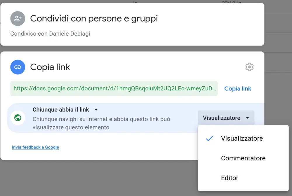 Impostare accesso limitato nel tempo ai file di Drive