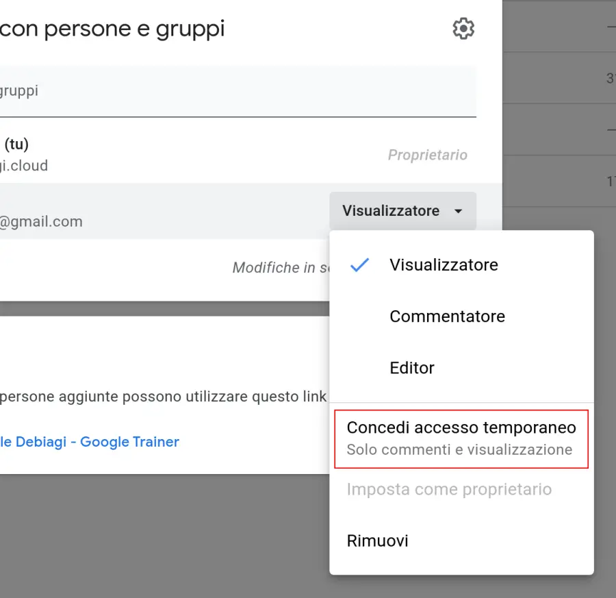 Impostare accesso limitato nel tempo ai file di Drive